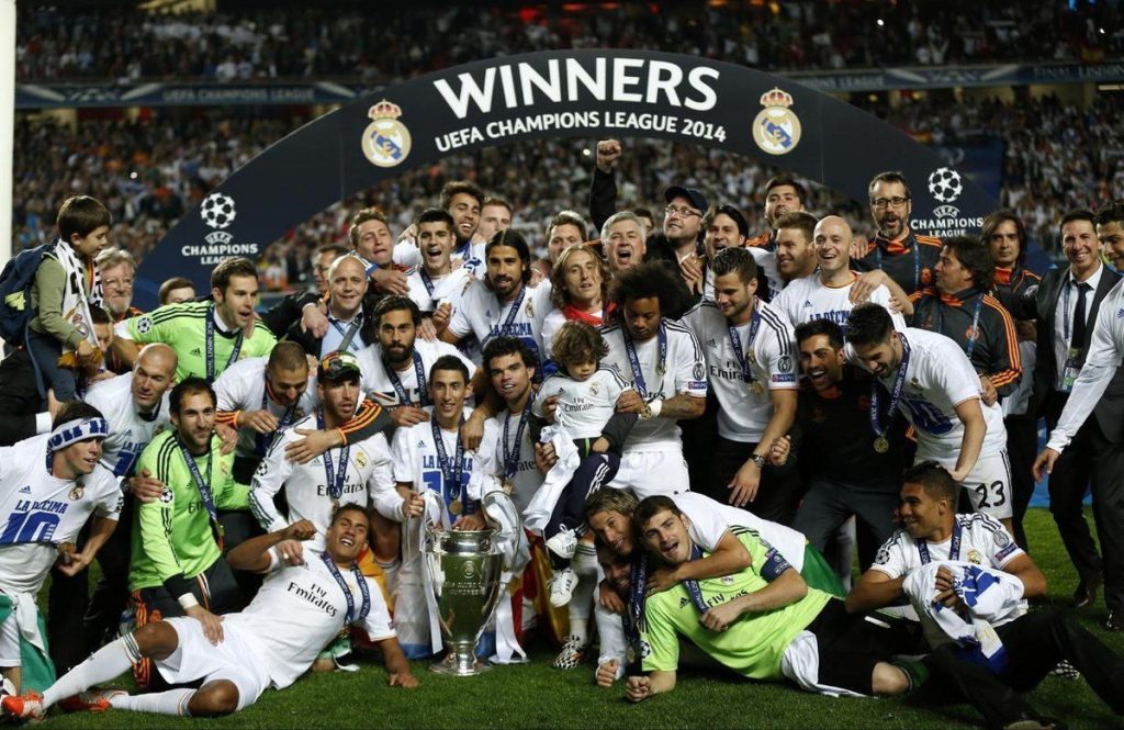 Năm 2014 CLB giành về ngôi vô địch lần thứ 10 cho giải UEFA Champions League